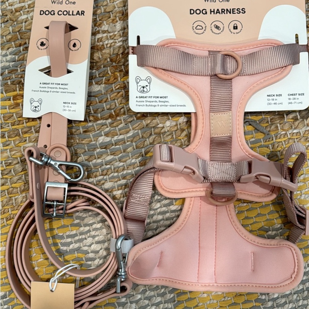 BRAND NEW WILD ONE LEASH COLLAR HARNESS SET